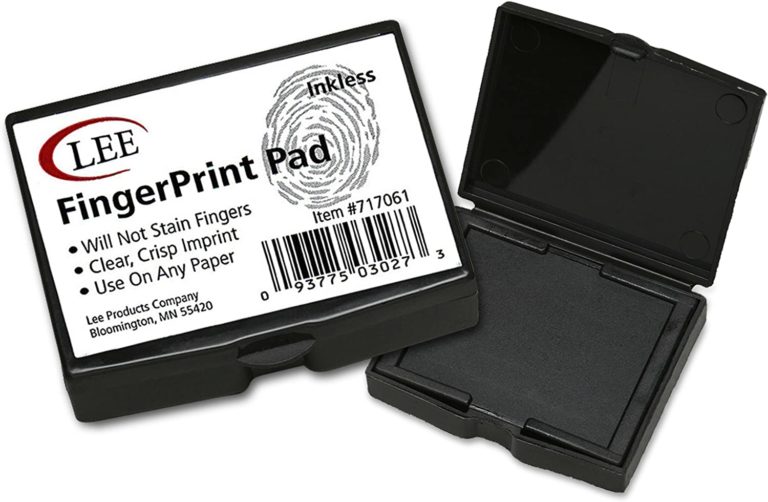 Fingerprint Kit Set - Dactek EZ ID3 Finger Print Ink Pad with ATF  Fingerprint Cards - FBI FD-258 Fingerprint Cards - Inkless Fingerprint Pad  